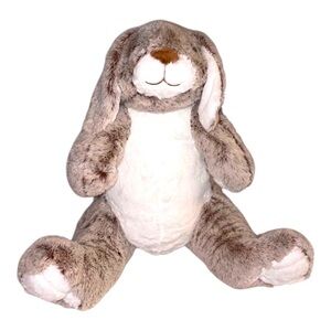 Melissa & Doug Brown and White Stuffed Bunny